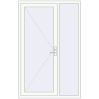 Pricing Entrance doors 1340x2100 mm DOOR KORSA OPTIMUM REHAU BRILLANT RAL 9016 Traffic white two-sided