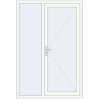 Pricing Entrance doors 1400x2070 mm DOOR KORSA OPTIMUM REHAU BRILLANT RAL 9016 Traffic white two-sided