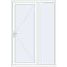 Ustalenie cen Drzwi zewnętrzne 1500x2200 mm DOOR KORSA OPTIMUM REHAU BRILLANT RAL 9016 Traffic white dwustronny