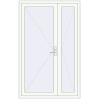 Pricing Entrance doors 1360x2160 mm DOOR KORSA OPTIMUM REHAU BRILLANT RAL 9016 Traffic white two-sided