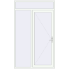 Ustalenie cen Drzwi zewnętrzne 1500x2500 mm DOOR KORSA OPTIMUM REHAU BRILLANT RAL 9016 Traffic white dwustronny