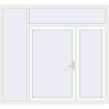 Pricing Entrance doors 2400x2200 mm DOOR KORSA ALU STANDARD 72 RAL 9016 Traffic white two-sided