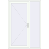 Ustalenie cen Drzwi zewnętrzne 1500x2200 mm DOOR KORSA ENERGY-SAVING REHAU SYNEGO RAL 9016 Traffic white dwustronny