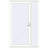 Pricing Entrance doors 1370x2130 mm DOOR KORSA ALU STANDARD 72 RAL 9016 Traffic white two-sided