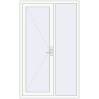 Ustalenie cen Drzwi zewnętrzne 1280x2100 mm DOOR KORSA OPTIMUM REHAU BRILLANT RAL 9016 Traffic white dwustronny