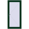 Pricing Entrance doors 1000x2050 mm DOOR KORSA OPTIMUM REHAU BRILLANT MOSS_GREEN two-sided