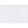 Pricing Entrance doors 3100x2100 mm DOOR KORSA OPTIMUM REHAU BRILLANT RAL 9016 Traffic white two-sided