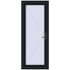 Pricing Entrance doors 800x2000 mm DOOR KORSA OPTIMUM REHAU BRILLANT BLACK_COOL_110L-2 two-sided