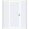 Pricing Entrance doors 1880x2245 mm DOOR KORSA ENERGY-SAVING REHAU SYNEGO RAL 9016 Traffic white two-sided