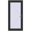 Pricing Entrance doors 900x1850 mm DOOR KORSA OPTIMUM REHAU BRILLANT BLACK_STRUCTURAL two-sided