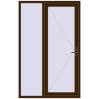 Ustalenie cen Drzwi zewnętrzne 1400x2200 mm DOOR KORSA OPTIMUM REHAU BRILLANT DARK_OAK dwustronny