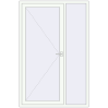 Ustalenie cen Drzwi zewnętrzne 1450x2220 mm DOOR KORSA ENERGY-SAVING REHAU SYNEGO RAL 9016 Traffic white dwustronny