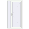 Pricing Entrance doors 1130x2080 mm DOOR KORSA OPTIMUM REHAU BRILLANT RAL 9016 Traffic white two-sided