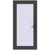 Pricing Entrance doors 900x1850 mm DOOR KORSA OPTIMUM REHAU BRILLANT BASALT_GREY two-sided