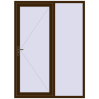 Pricing Entrance doors 1600x2200 mm DOOR KORSA OPTIMUM REHAU BRILLANT DARK_OAK two-sided