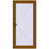 Pricing Entrance doors 1050x2170 mm DOOR KORSA OPTIMUM REHAU BRILLANT GOLDEN OAK two-sided