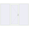 Pricing Entrance doors 2700x2100 mm DOOR KORSA ENERGY-SAVING REHAU SYNEGO RAL 9016 Traffic white two-sided