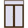 Ustalenie cen Drzwi zewnętrzne 1800x2500 mm DOOR KORSA OPTIMUM REHAU BRILLANT DARK_OAK dwustronny