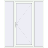 Pricing Entrance doors 1700x2000 mm DOOR KORSA OPTIMUM REHAU BRILLANT RAL 9016 Traffic white two-sided