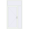 Pricing Entrance doors 1400x2600 mm DOOR ENERGY-SAVING REHAU SYNEGO RAL 9016 Traffic white two-sided