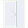 Pricing Entrance doors 1600x2000 mm DOOR KORSA OPTIMUM REHAU BRILLANT RAL 9016 Traffic white two-sided