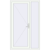 Pricing Entrance doors 1250x2100 mm DOOR KORSA OPTIMUM REHAU BRILLANT RAL 9016 Traffic white two-sided