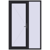 Pricing Entrance doors 1400x2100 mm DOOR KORSA ENERGY-SAVING REHAU SYNEGO BLACK_ULTI-MATT two-sided