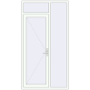 Ustalenie cen Drzwi zewnętrzne 1300x2450 mm DOOR KORSA OPTIMUM REHAU BRILLANT RAL 9016 Traffic white dwustronny