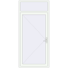 Ustalenie cen Drzwi zewnętrzne 1130x2520 mm DOOR KORSA ALU STANDARD 72 RAL 9016 Traffic white dwustronny