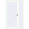 Pricing Entrance doors 1400x2100 mm DOOR KORSA ALU STANDARD 72 RAL 9016 Traffic white two-sided