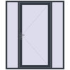 Pricing Entrance doors 1800x2100 mm DOOR KORSA OPTIMUM REHAU BRILLANT ANTHRACITE_GREY_STRUKTURAL two-sided