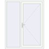 Pricing Entrance doors 1600x2000 mm DOOR KORSA OPTIMUM REHAU BRILLANT RAL 9016 Traffic white two-sided