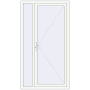 Pricing Entrance doors 1180x2150 mm DOOR KORSA ALU STANDARD 72 RAL 9016 Traffic white two-sided