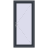 Pricing Entrance doors 900x2000 mm DOOR KORSA OPTIMUM REHAU BRILLANT ANTHRACITE_GREY_STRUKTURAL two-sided