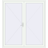 Pricing Entrance doors 2100x2300 mm DOOR KORSA ENERGY-SAVING REHAU SYNEGO RAL 9016 Traffic white two-sided