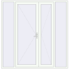 Pricing Entrance doors 2350x2400 mm DOOR KORSA ENERGY-SAVING REHAU SYNEGO ANTHRACITE_GREY_STRUKTURAL external
