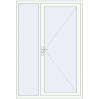 Pricing Entrance doors 1470x2150 mm DOOR KORSA ENERGY-SAVING REHAU SYNEGO RAL 9016 Traffic white two-sided