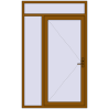 Pricing Entrance doors 1400x2300 mm DOOR KORSA OPTIMUM REHAU BRILLANT GOLDEN OAK external