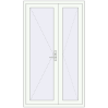 Pricing Entrance doors 1200x2100 mm DOOR KORSA OPTIMUM REHAU BRILLANT RAL 9016 Traffic white two-sided