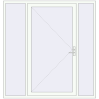 Pricing Entrance doors 2000x2100 mm DOOR KORSA ALU STANDARD 72 RAL 9016 Traffic white two-sided