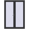 Pricing Entrance doors 1630x2250 mm DOOR KORSA ENERGY-SAVING REHAU SYNEGO ANTHRACITE_GREY_GLATT two-sided