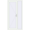 Ustalenie cen Drzwi zewnętrzne 1100x2200 mm DOOR KORSA OPTIMUM REHAU BRILLANT RAL 9016 Traffic white dwustronny