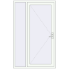 Ustalenie cen Drzwi zewnętrzne 1300x2100 mm DOOR KORSA OPTIMUM REHAU BRILLANT RAL 9016 Traffic white dwustronny