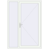 Ustalenie cen Drzwi zewnętrzne 1480x2120 mm DOOR KORSA OPTIMUM REHAU BRILLANT RAL 9016 Traffic white dwustronny