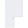 Pricing Entrance doors 1870x2920 mm DOOR KORSA OPTIMUM REHAU BRILLANT RAL 9016 Traffic white two-sided
