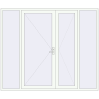 Pricing Entrance doors 2600x2200 mm DOOR KORSA OPTIMUM REHAU BRILLANT RAL 9016 Traffic white two-sided