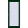 Pricing Entrance doors 930x2020 mm DOOR KORSA OPTIMUM REHAU BRILLANT MOSS_GREEN two-sided