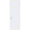 Pricing Entrance doors 900x2600 mm DOOR KORSA ALU STANDARD 72 RAL 9016 Traffic white two-sided