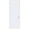 Pricing Entrance doors 970x2570 mm DOOR KORSA OPTIMUM REHAU BRILLANT RAL 9016 Traffic white two-sided