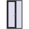 Ustalenie cen Drzwi zewnętrzne 1200x2180 mm DOOR KORSA OPTIMUM REHAU BRILLANT BLACK_ULTI-MATT dwustronny